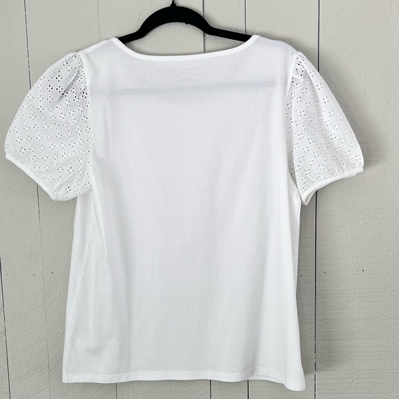 Talbots Eyelet Tee - Picture 2 of 5